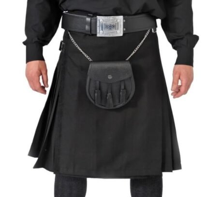 Breton Cornish Black Utility Kilt