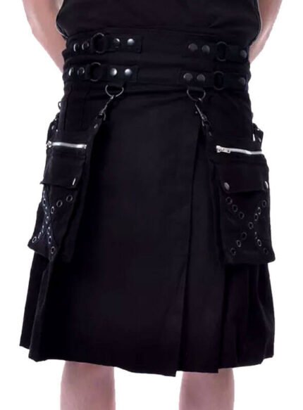 Fashionable Choice Cargo Pocket Utility Kilts