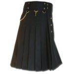 Contrast Pocket Scottish Utility Kilt for Men