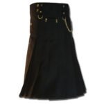 Contrast Pocket Scottish Utility Kilt for Men