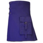 Purple Brutal Grace Utility Kilt for Active Men