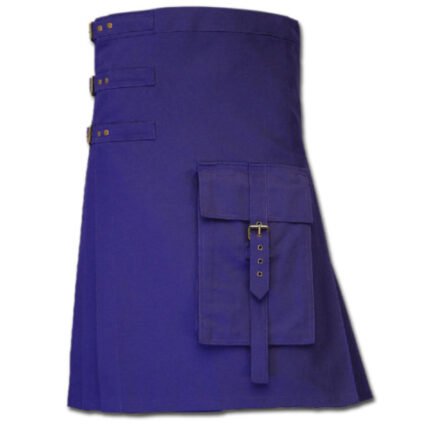 Purple Brutal Grace Utility Kilt for Active Men