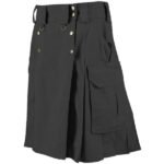 Dark Gray Tactical Combat Cargo Utility Kilt